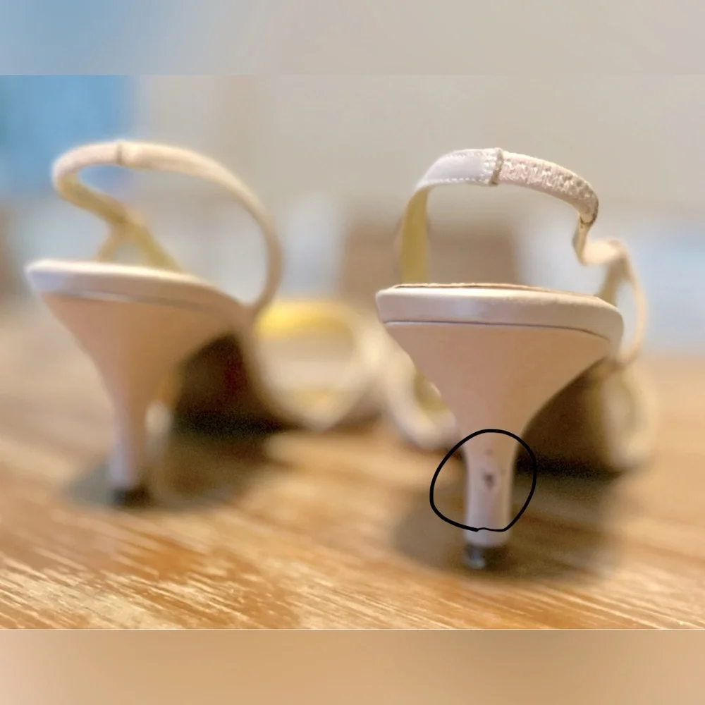 Nina “Haily” Satin Open-Toe Dress Shoes